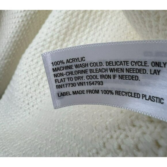 Knox Rose One Size Kimono Ivory Brown Bohemian Boho Hippie Knit Warm Knit Open - Picture 5 of 7